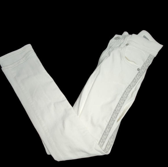 Citizens of Humanity white Harlow ankle high rise skinny fit women's size 25 - Picture 1 of 13